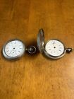 Two Vintage Pocket Watches For Parts And Repair
