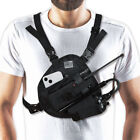 Radio Chest Harness Holder Adjustable Pack Pocket Bag Carry Case UV-82 BF-888S