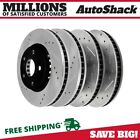 Front and Rear Drilled and Slotted Brake Rotors Kit for Lexus IS350 GS350 GS450h