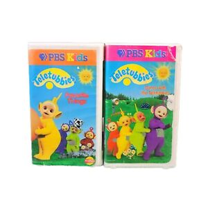 Vtg PBS Kids Teletubbies VHS LOT OF 2 Vol.  2 & 4 - Favorite Things/Dance With