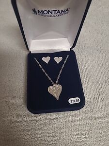 Montana Silversmiths Just My Heart Necklace Silver Finish