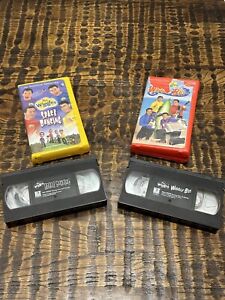 Hit Entertainment The Wiggles VHS Tapes Lot Of 2 Space Dancing & Wiggle Bay!