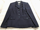 LeSuit Paris New York Navy Reg Size 10 Womens 2-pc Suit Jacket & Skirt