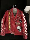 Eternity Men's Red Leather Jacket