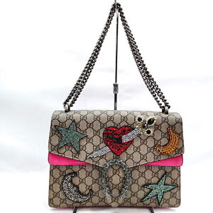 Gucci Shoulder Bag GG Supreme Browns PVC 1183072