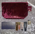ULTA 8 Pc Makeup Set With Plum Bag~Eye Palette~Lipstick~ Gloss~Primers~Brushes