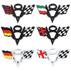 Car Sticker Italy France Germany America US Flag Badge Emblem Decal for V8 Logo
