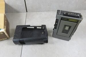 Panasonic Mini Cassette Tape Player RQ-317S Black With Case Vintage Works!