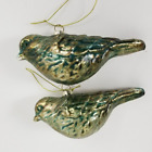 2 Vintage Bird Glass Christmas Tree Ornament 5