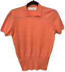 Brunello Cucinelli for Bergdorf Goodman Sweater Womens XL Coral Orange Cashmere