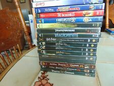 Lot 18 DVD's Kids Teens Adult Harry Potter Lord of the Rings Pirates Caribbean +