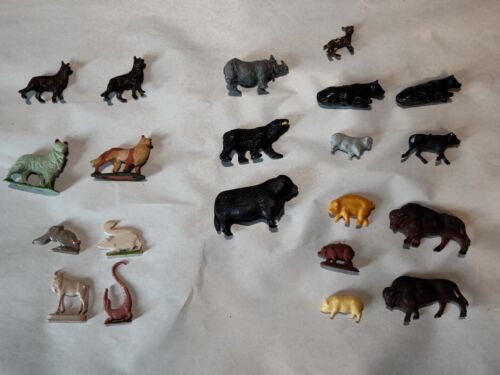 Lot Of Plastic Zoo Farm Animals Vintage Animal Toys Pretend variety