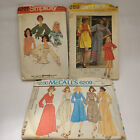 New ListingVtg Lot of (3) 1970's Sewing Patterns Simplicity McCall's Dresses Size 6-8-10