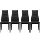 Modern Dining Chairs Set of 4 Upholstered PU Leather Home Kitchen Side Chair