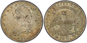 1834 O111 Capped Bust Half Dollar 50C PCGS AU55 CAC Small Date Sm Letters CHOICE