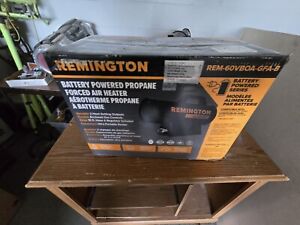 New ListingRemington REM-60VBOA-GFA-B Propane Battery Operated LP Forced Air Space Heater