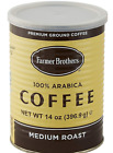 FARMER BROTHERS MEDIUM ROAST GROUND COFFEE 100% ARABICA 14 OZ / 1 CAN