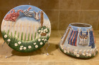 Candle Yankee Ceramic Laundry Day Large Jar Candle Shade Topper  Plate