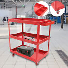 New ListingRed 3-Tier Garage Rolling Storage Tool Cart Utility Organizer Cart w/ Wheels