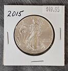 2015 American Silver Eagle BU 1 Oz Coin US $1 Dollar Mint Uncirculated Brilliant