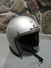 Nice Vintage 1962 BELL Toptex Helmet RARE Silver Early - SCCA Harry Gompf