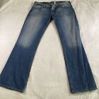Guess Los Angeles Jeans Men Size 40x34 Blue Denim Falcon Slim Boot Flap Pocket