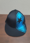 Famous Stars And Straps Flex Fit Fitted Hat S/M  Black W/ Large Blue Logo FSAS