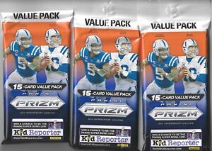 2023 Panini PRIZM Football NFL Trading Cards 3X Fat Packs 45 Cards Rookies Prizm