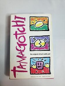 Bandai Original Tamagotchi Virtual Pet V1 Silver 1997 Vintage