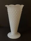 New ListingVintage Opaque White Milk Glass Hobnail Flower Vase