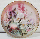 Lena Liu Iris Quartet Collector Plate 1 in Symphony of Shimmering Beauty Irises