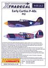 Xtra Decals 1/48 EARLY CURTISS P-40 WARHAWK Fighters Part 2