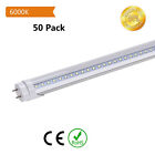4ft T8 LED Tube Bulbs 6000K 18w Clear Cover Double Ended Power Bypass Ballast