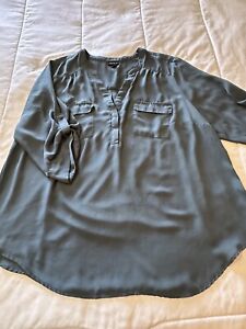 New Women’s Womens Plus Size 2X 2 Torrid Casual Tunic Relaxed Blouse Shirt Top