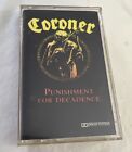 CORONER - PUNISHMENT FOR DECADENCE (Cassette Tape, 1988) Thrash