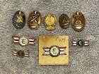 (9) Vintage WWII US Army Navy E Production Award Lapel Pin Lot USA USN 1940s WW2