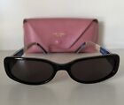 Kate Spade Women's Sunglasses ANYA Black Frames w Pink Case Small Excellent