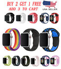 Silicone Bracelet Nylon Band Strap For Watch Series 1 2 3 4 5 6 7 8 9 Ultra 1 2