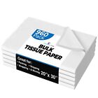 Crown Bulk Pack White Tissue Paper Gift Wrap - Ream of Paper - 20 inch. x 30 ...