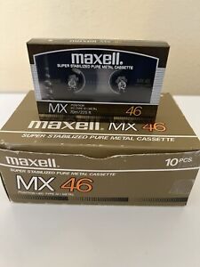 Maxell MX 46 vintage audio cassette blank tape sealed Made in Japan. New Sealed
