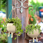 2Pcs Swing Face Planter Pots Hanging Succulent Flower Head Planters Garden Decor
