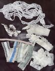 Lot Of Vintage Lace Trims 6+ yards Antique Sewing Crafts Arts Granny Core