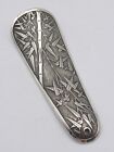 New ListingFINE ANTIQUE CHINESE SOLID SILVER SHOE HORN BAMBOO DECORATION CHARACTER MARK 62g