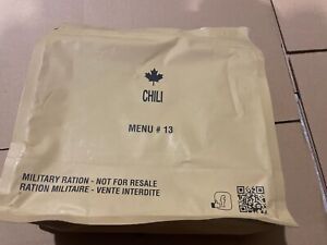 Canadian MRE Combat ration 8h Canada Armed Forces issued