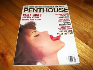 JANUARY 1995 PENTHOUSE MAGAZINE EXCELLENT RARE JANINE LINDEMULDER WITH POSTER