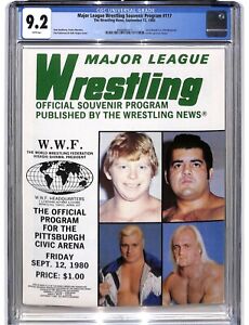 CGC 9.2 HULK HOGAN vs PAT PATTERSON Wrestling Program September  1980 Pittsburgh