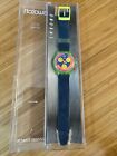 Neon Swatch Watch Chronograph SCJ101 Vintage 1991 Original in Box, New, Tested.