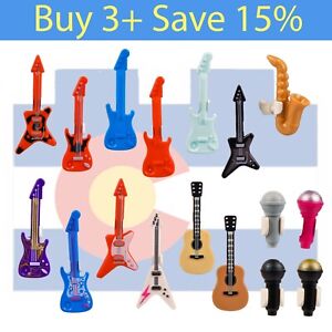 *NEW* Lego Musical Instruments Guitar Electric Microphone Rock Pop Music Sax