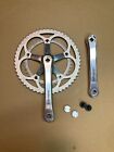 VINTAGE SHIMANO DURA ACE CRANK SET ...FC7400...53 / 39.....WITH CAPS AND BOLTS