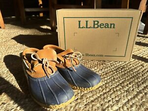 LL Bean Duck Boots Womens Size 7.5/8 M Waterproof Slip On Rain